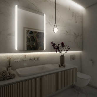 Nimco Séria 17000 ZP 17002 LED zrkadlo 600x800 rám hliníkový