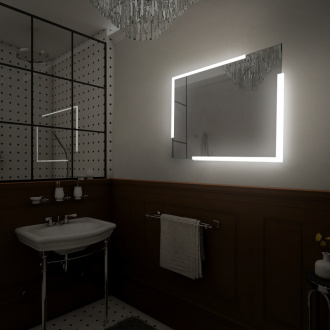 Nimco Séria 14000 ZP 14002 LED zrkadlo 600x800 rám hliníkový