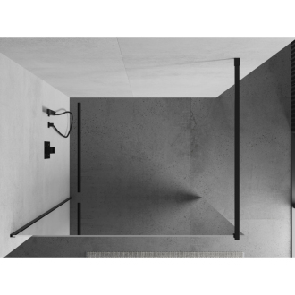 Mexen Kyoto sprchová stena 70 x 200 cm, 8 mm zrkadlo, čierna - 800-070-101-70-50