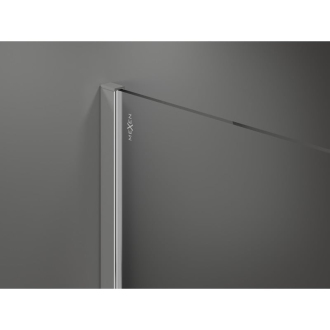 Sprchová stena Mexen Kyoto 90 x 200 cm, transparent/čierny vzor 8 mm, chróm - 800-090-101-01-70