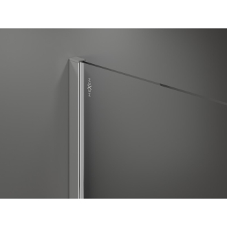 Sprchová stena Mexen Kyoto 70 x 200 cm, transparent/čierny vzor 8 mm, chróm - 800-070-101-01-77