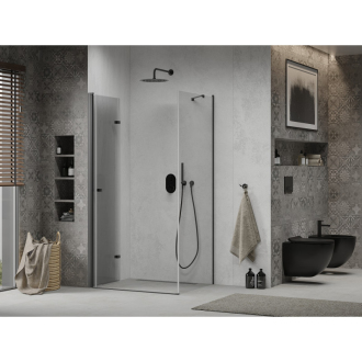 Mexen Lima skladací sprchovací kút 70 x 120 cm, transparentný, čierna - 856-070-120-70-00