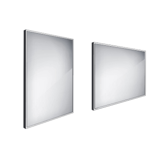 xxxNimco Séria 13000 ZPC 13002-90 čierne LED zrkadlo 600x800 čierna matná
