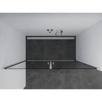 Mexen Pretoria Duo sprchové dvere pántové 140 cm, transparentné, chróm - 852-140-000-02-00