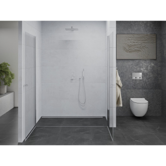 Mexen Pretoria Duo sprchové dvere pántové 150 cm, transparentné, chróm - 852-150-000-02-00