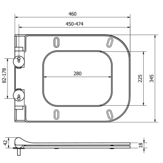 MEXEN TEO SLIM Soft Close sedadlo DUROPLAST 39070100