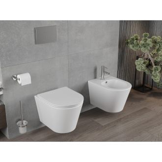 Mexen RICO WC misa Rimless Duroplast + sedátko, biela mat 30724001