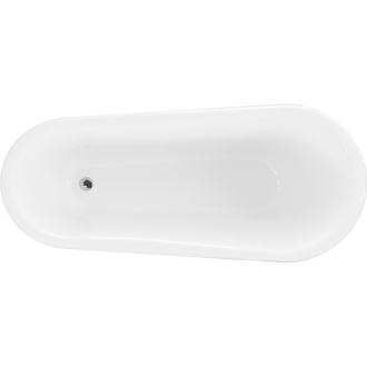 Mexen Retro voľne stojaca vaňa 170 x 75 cm biele chrómové nohy - 53251707500-00