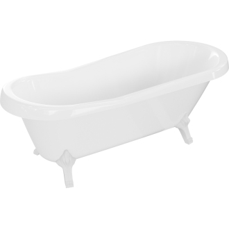 Mexen Retro voľne stojaca vaňa 170 x 75 cm biela, biele nohy - 53251707500-20