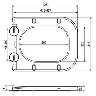Mexen Sedátko TEO, ELIS (0801) duroplast soft-close, tenký, biely 39060100