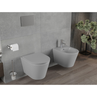 Mexen RICO WC misa Rimless Duroplast + sedátko, svetlo šedý mat 30724061
