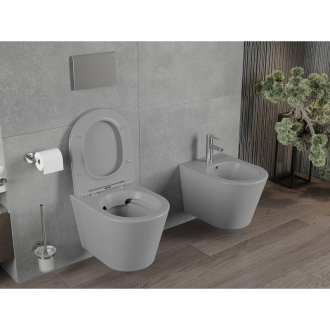 Mexen RICO WC misa Rimless Duroplast + sedátko, svetlo šedý mat 30724061