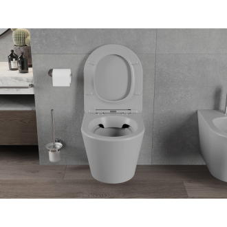 Mexen RICO WC misa Rimless Duroplast + sedátko, svetlo šedý mat 30724061
