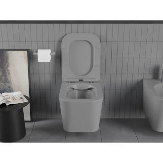 Mexen TEO WC misa Rimless Duroplast + sedátko, svetlo šedý mat 30854061