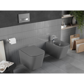 Mexen TEO WC misa Rimless Duroplast + sedátko, tmavosivý mat 30854071