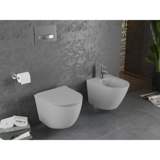 Mexen LENA WC misa Rimless Duroplast + sedátko, svetlo šedý mat 30224061