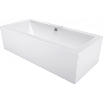 Mexen Cube obdĺžniková vaňa 180 x 80 cm s plášťom, biela - 55051808000X