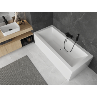 Mexen Cube obdĺžniková vaňa 180 x 80 cm s plášťom, biela - 55051808000X