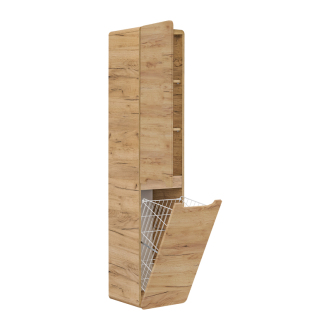 COMAD ARUBA CRAFT 804 FSC Vysoká skrinka 35cm s košom na bielizeň