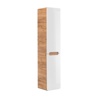 COMAD ARUBA WHITE 804 FSC Vysoká skrinka 35cm s košom na bielizeň