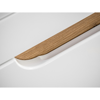 COMAD ARUBA WHITE 804 FSC Vysoká skrinka 35cm s košom na bielizeň