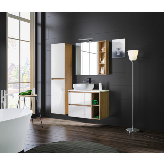 COMAD MONAKO OAK WHITE 820 Skrinka pod umývadlo 60cm