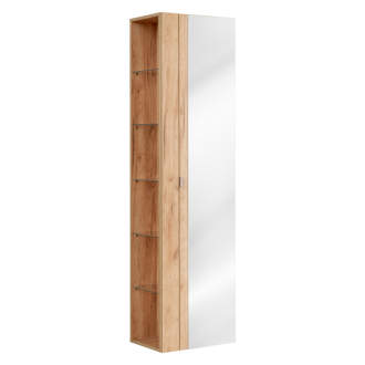 COMAD CAPRI OAK 803A FSC Vysoká skrinka so zrkadlom