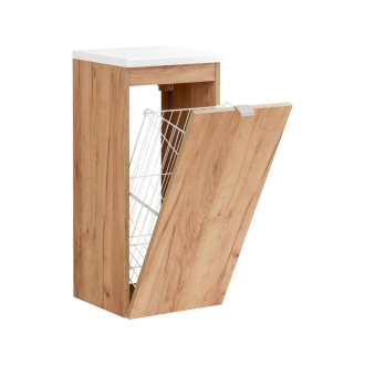 COMAD CAPRI OAK 811A FSC Nízka skrinka s košom na bielizeň