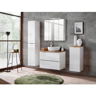 COMAD CAPRI WHITE 800B FSC Vysoká skrinka