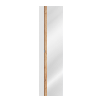 COMAD CAPRI WHITE 803B FSC Vysoká skrinka so zrkadlom