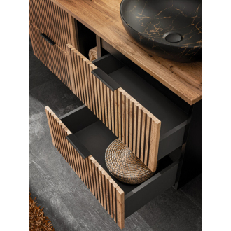 Comad XILO BLACK WOTAN 82-80-D-2S Skrinka pod umývadlo 80cm