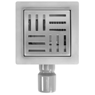 REA CROSS Odtokový žľab 120x120, brúsený nikel REA-G6200