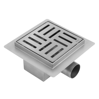 REA CROSS Odtokový žľab 120x120, brúsený nikel REA-G6200