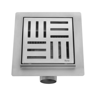 REA CROSS Odtokový žľab 120x120, brúsený nikel REA-G6200