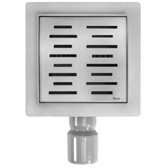 REA LINE Odtokový žľab 150x150 brúsený nikel REA-G6205