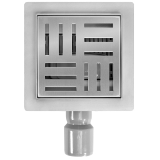 REA CROSS Odtokový žľab 150x150 brúsený nikel REA-G6201