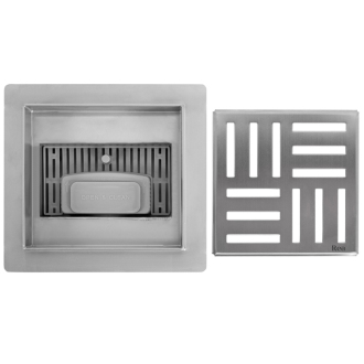 REA CROSS Odtokový žľab 150x150 brúsený nikel REA-G6201
