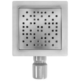 REA DOTS Odtokový žľab 150x150 brúsený nikel REA-G6203