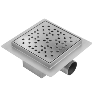 REA DOTS Odtokový žľab 150x150 brúsený nikel REA-G6203