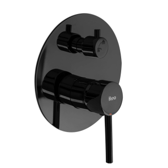 REA LUNGO Podomietková sprchová sada Black Metallic + BOX REA-P4420