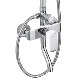REA BLOOM Sprchový set, biela-chróm REA-P9527