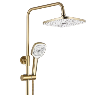REA ARGUS Sprchový set, brúsená zlatá REA-P7841