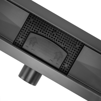REA Odtokový žľab Pure Neox - matný čierny REA-G6603