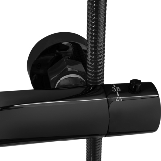 REA Lungo Sprchová sada s termostatom Black Metallic REA-P8763