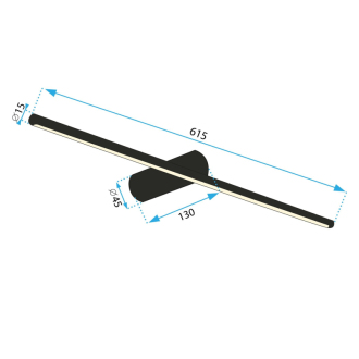 REA Nástenné svietidlo LED 60cm zlatá OSW-02435