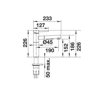 Blanco ALTA-S II batéria PVD Steel 527544