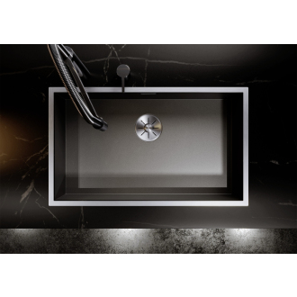 Blanco CLARON 500-IF drez vstavaný/do roviny DURINOX DarkSteel 527836