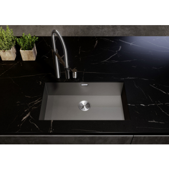Blanco CLARON 500-U drez pod dosku DURINOX DarkSteel 527834