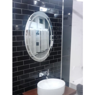 BEČVA oválne zrkadlo s LED osvetlením V 800 × Š 600 mm ZRBECV8060