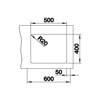 Blanco ETAGON 500-U bez odtokovej sady drez pod dosku, tartufo silgranit 527761